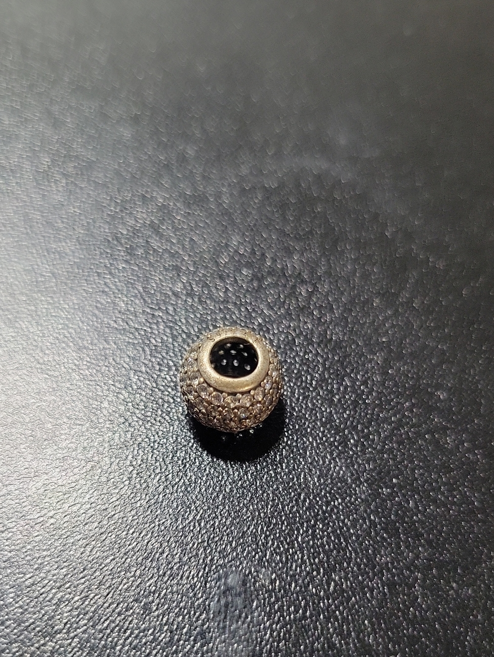Pandora Pave Crystal Spacer Bead in 925 Tone